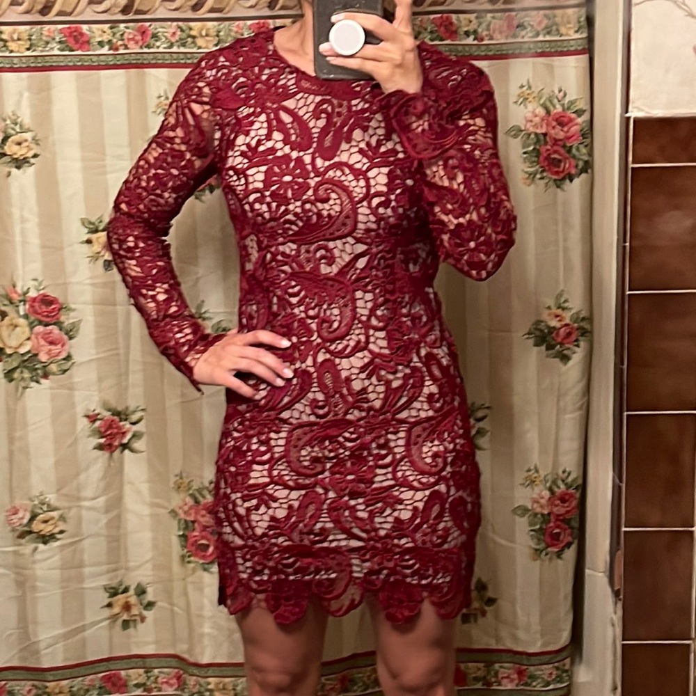 Olivacious lace dress